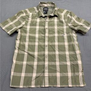 5.11 Tactical Men’s Olive & Cream Plaid Button Down Shirt Size S